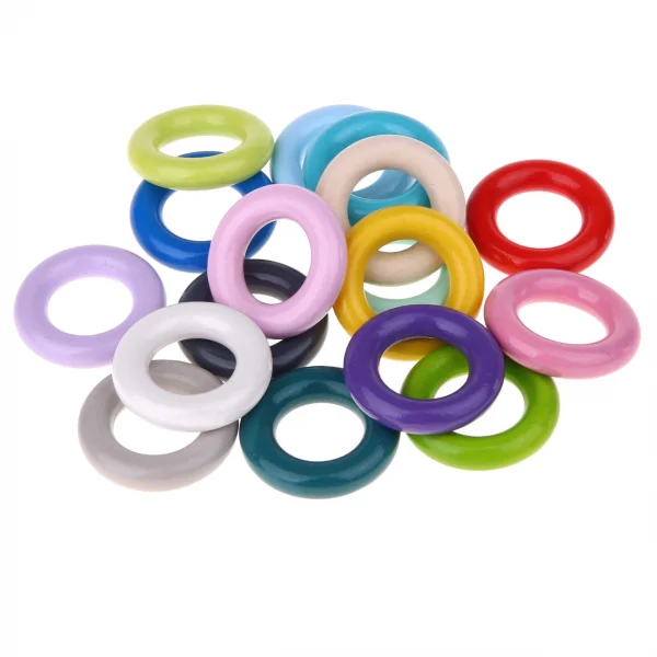 Anneau en bois / Anneau de dentition mini 36mm - SALE — Kiki-Ena Matériel de loisirs créatifs Bois naturel