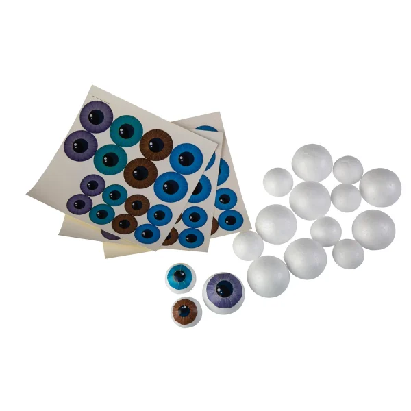 Yeux 3D bombés, lot de 16 — Eduplay jouet éducatif crèche