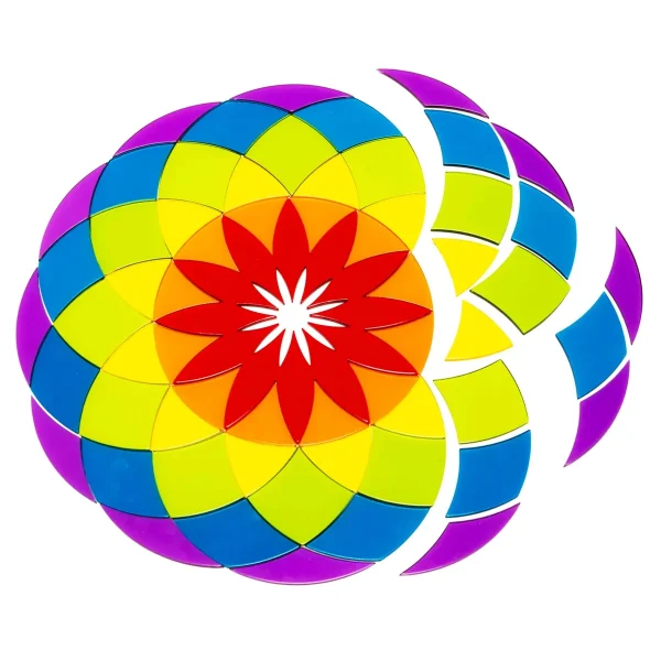 Forme acrylique Grand mandala — Eduplay jouet pédagogique
