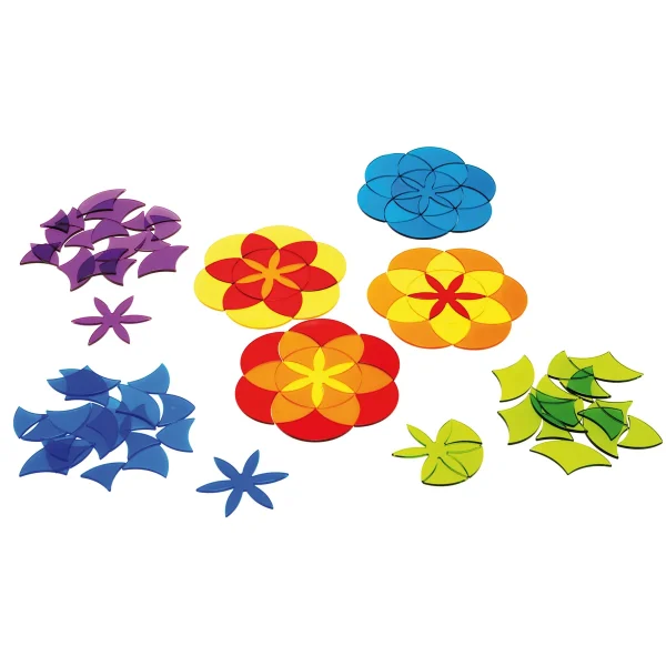 Formes acryliques Mandala 7 fleurs — Eduplay jouet pédagogique