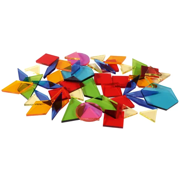 Jeu de géométrie acrylique 49 pièces — Eduplay jeu éducatif maternelle