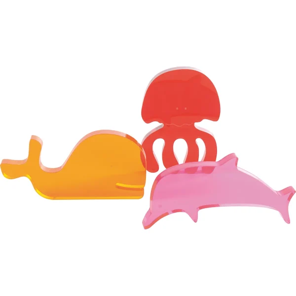 Animaux marins acryliques ensemble de 6 — Eduplay jouet pédagogique crèche