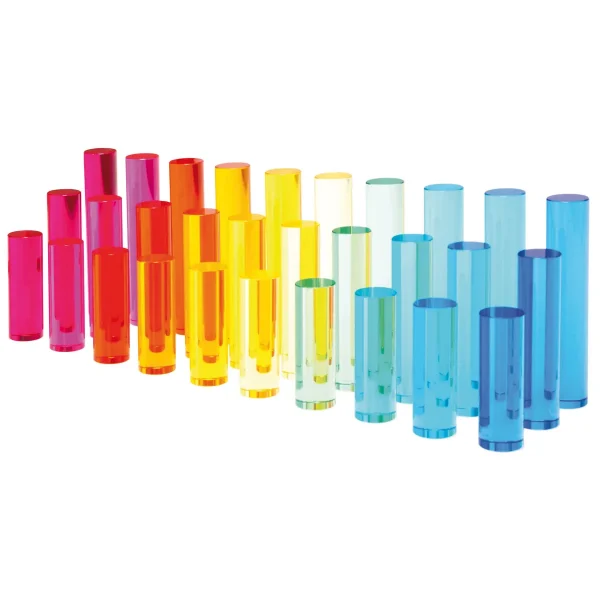 Cylindres acryliques différentes longueurs, set de 30 — Eduplay jouet pédagogique