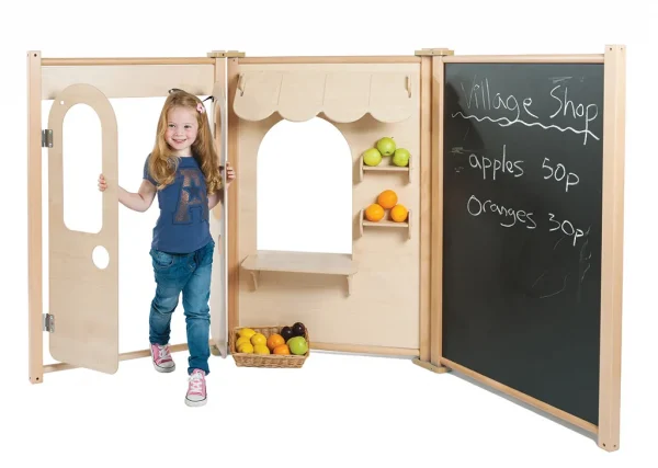 Ensemble panneau boutique en érable — Millhouse Jeu éducatif École