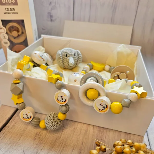 Boîte de bienvenue pour bébé "Éléphant" — Kiki-Ena matériel de bricolage Bois naturel