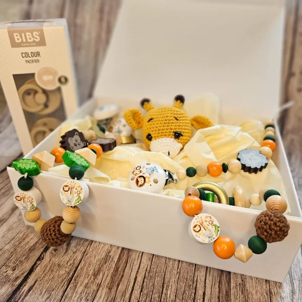 Boîte de bienvenue bébé « Safari » — Kiki-Ena création loisirs bois naturel