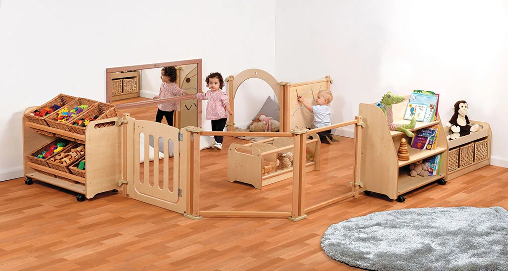 Baby Zone Ensemble de salle avec grands paniers de rangement — Millhouse jouet éducatif école