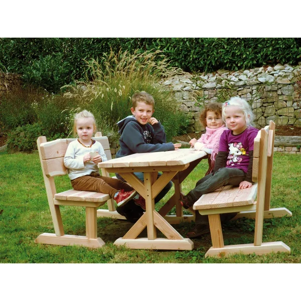 Banc pour enfants en Sapin Douglas — Kiki-Ena Matériel créatif Bois naturel