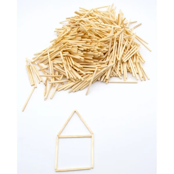 Petits bâtonnets de bricolage naturels — Eduplay jouet éducatif crèche