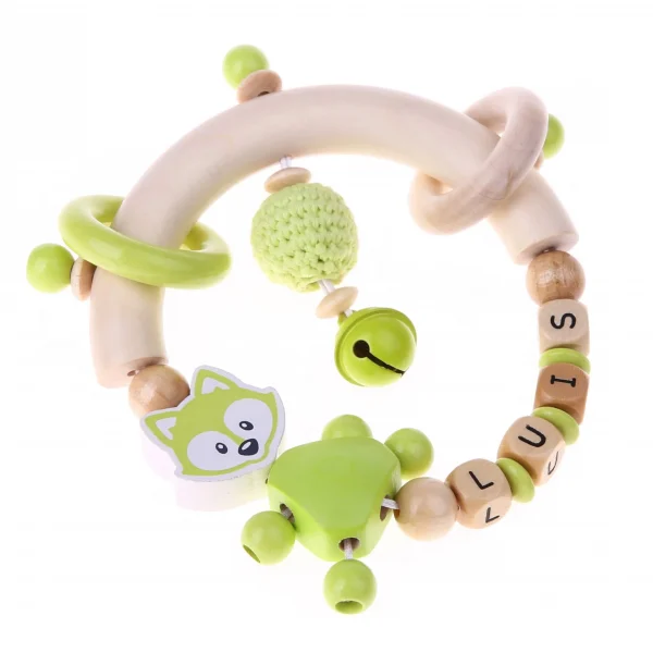 Kit de bricolage Anneau de dentition Renard citron — Kiki-Ena Matériel de bricolage Bois naturel
