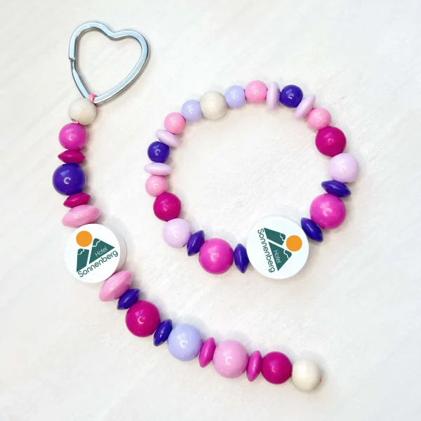 Kit créatif Porte-clés & Bracelet "Girl" — Kiki-Ena matériel de bricolage bois naturel