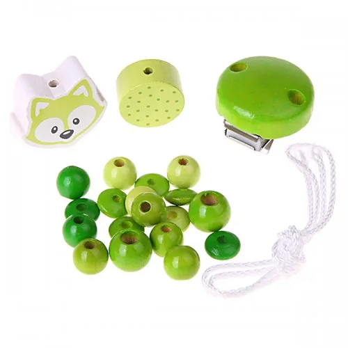Coffret bricolage Chaîne de sucette Vert II — Kiki-Ena Matériel de bricolage Bois naturel