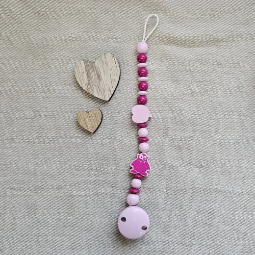 Kit créatif Chaîne de sucette Rosa II — Kiki-Ena Fournitures créatives Bois naturel