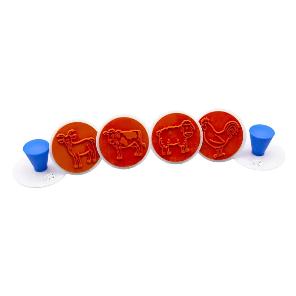 Set de 6 tampons animaux de la ferme — Eduplay jeu pédagogique Kita