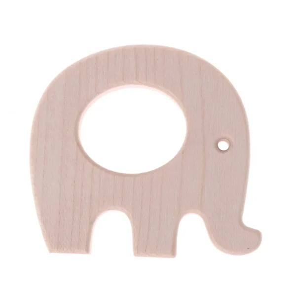 Anneau de dentition Éléphant Bois — Kiki-Ena Matériel de bricolage Bois naturel