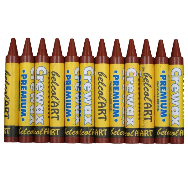 belcolART Crewax Premium 12 crayons de cire marrons — Jouet pédagogique Eduplay pour la maternelle