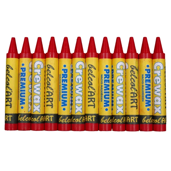 belcolART Crewax Premium 12 crayons de cire rouges foncés — Jouet pédagogique Eduplay pour la maternelle