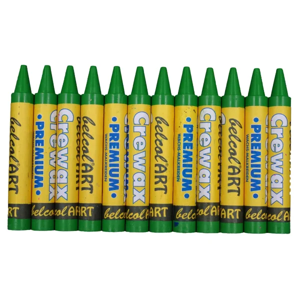 belcolART Crewax Premium 12 crayons de cire vert gazon — Eduplay jeu éducatif maternelle