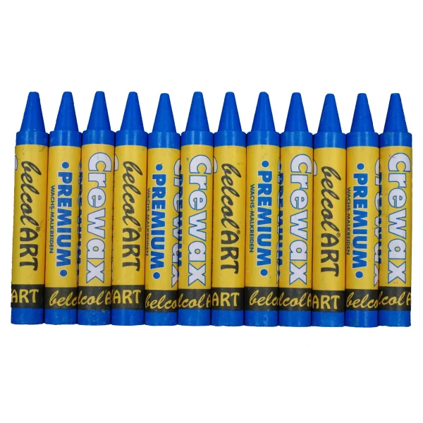 belcolART Crewax Premium 12 crayons de cire bleus clairs — Jouet pédagogique Eduplay pour la maternelle