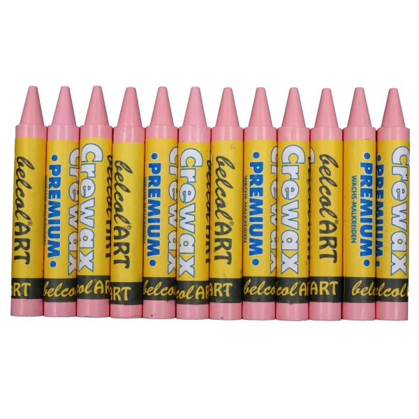 belcolART Crewax Premium 12 crayons de cire roses — Jouet pédagogique Eduplay pour la maternelle