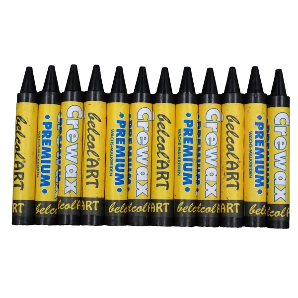 belcolART Crewax Premium 12 crayons de cire noirs — Jouet pédagogique Eduplay pour la maternelle