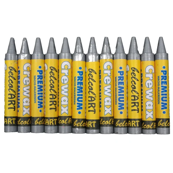 belcolART Crewax Premium 12 crayons de cire argent — Jouet pédagogique Eduplay pour la maternelle