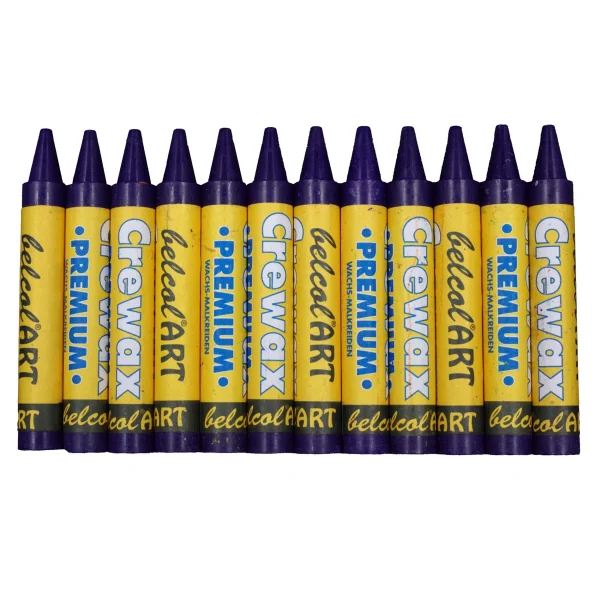belcolART Crewax Premium 12 crayons de cire violets — Jouet pédagogique Eduplay pour la maternelle