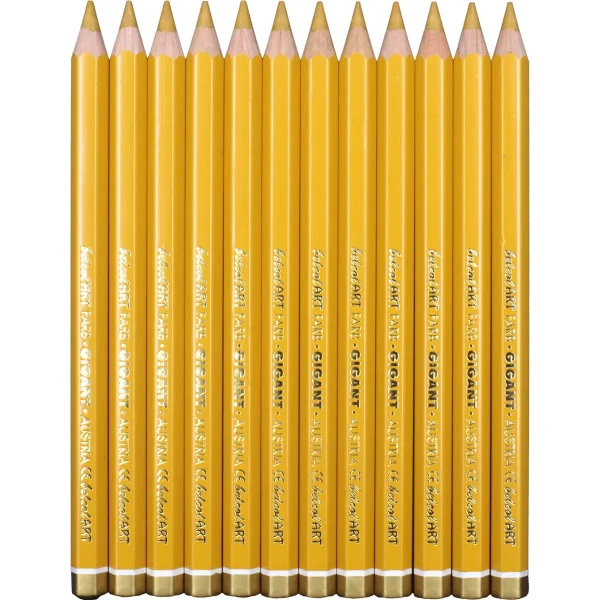 belcolART Farb Gigant 12 crayons ocre — Jouet pédagogique Eduplay pour la maternelle