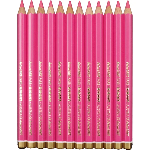 belcolART Farb Gigant 12 crayons roses — Jouet pédagogique Eduplay pour la maternelle