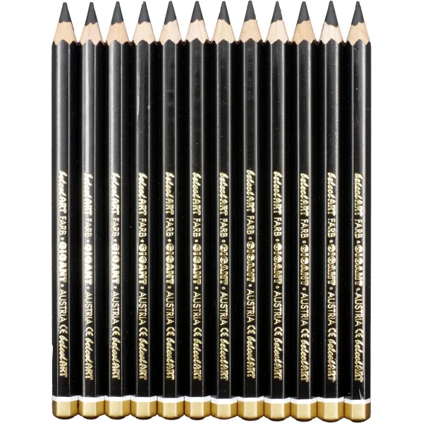 belcolART Farb Gigant 12 crayons noirs — Jouet pédagogique Eduplay pour la maternelle