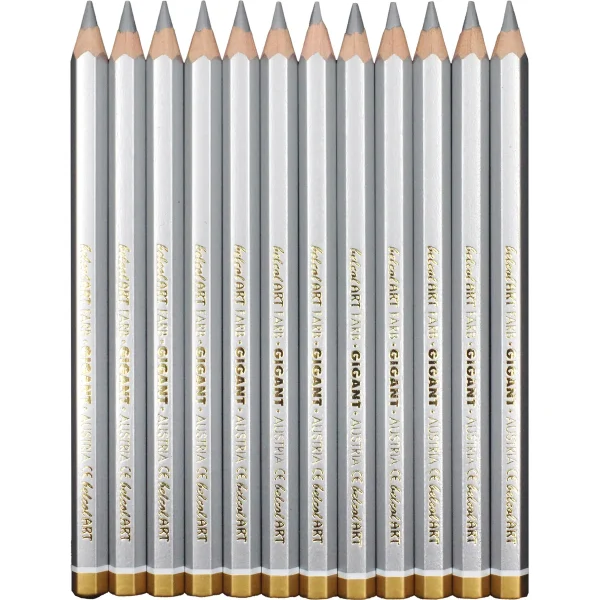 belcolART Farb Gigant 12 crayons argent — Jouet pédagogique Eduplay pour la maternelle