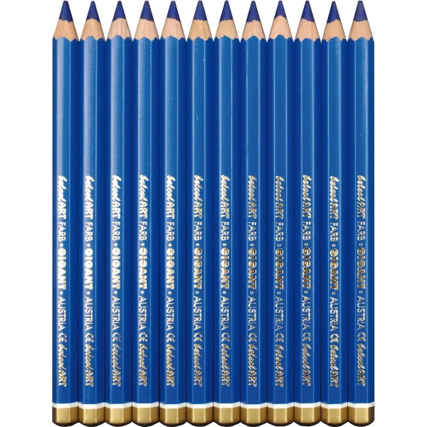 belcolART Farb Gigant 12 crayons outremer — Jouet pédagogique Eduplay pour la maternelle