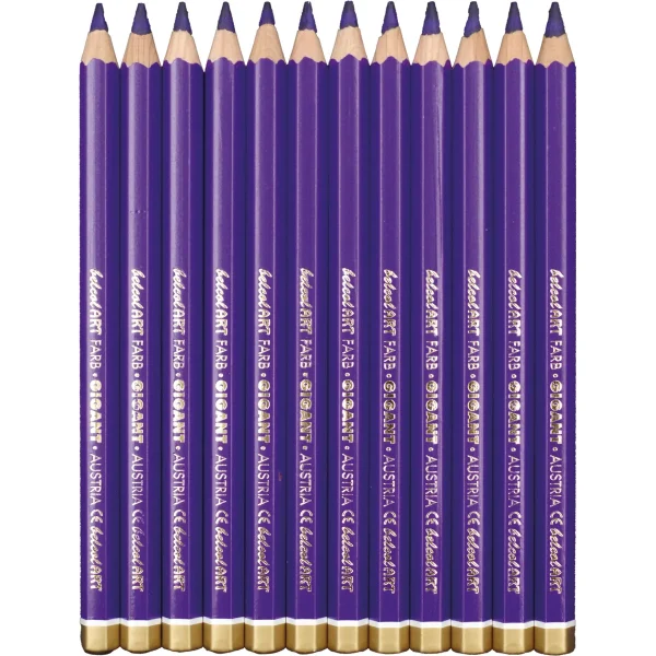 belcolART Farb Gigant 12 crayons violets — Jouet pédagogique Eduplay pour la maternelle