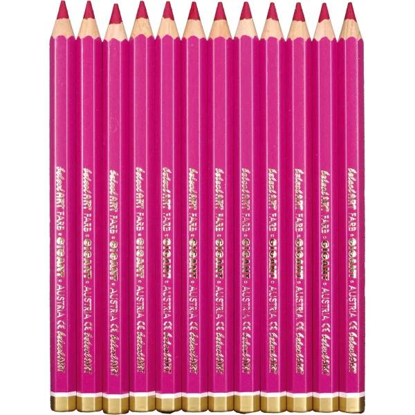 belcolART Farb Gigant 12 crayons cyclamen — Jouet pédagogique Eduplay pour la maternelle