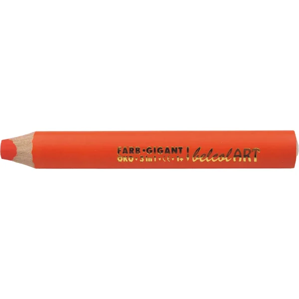 belcolART Farb Gigant 3in1 crayons de couleur orange 10 pièces — Eduplay jouet pédagogique Maternelle