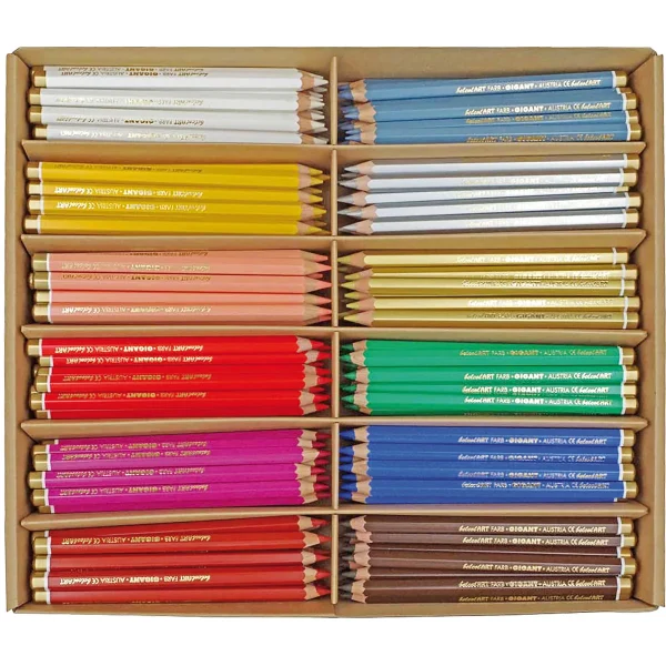belcolART Farb Gigant couleurs complémentaires 12 couleurs 180 crayons — Eduplay jouet pédagogique Maternelle
