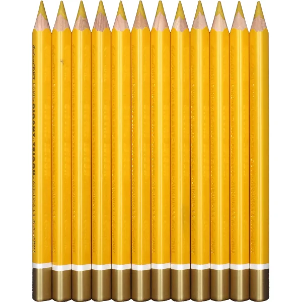 belcolART Farb Gigant Trigon 12 crayons jaune foncé — Eduplay jouet pédagogique Maternelle