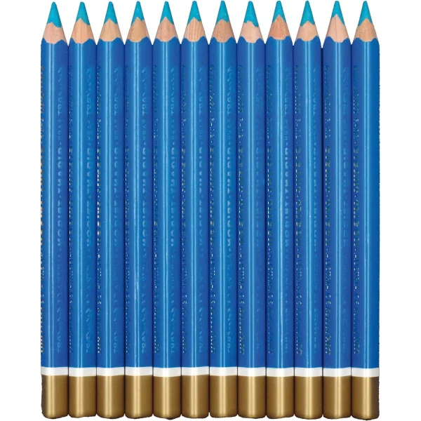 belcolART Farb Gigant Trigon 12 crayons bleu clair — Eduplay jouet pédagogique Maternelle