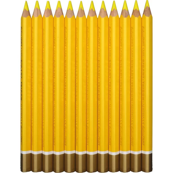 belcolART Farb Gigant Trigon 12 crayons jaune clair — Eduplay jouet pédagogique Maternelle