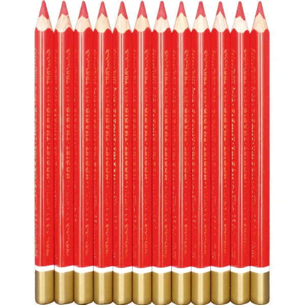 belcolART Farb Gigant Trigon 12 crayons rouge clair — Eduplay jouet pédagogique Maternelle