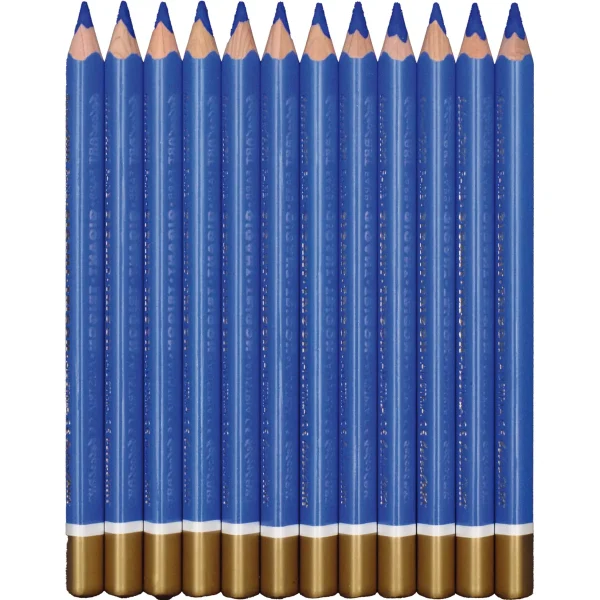 belcolART Farb Gigant Trigon 12 crayons bleu moyen — Eduplay jouet pédagogique Maternelle