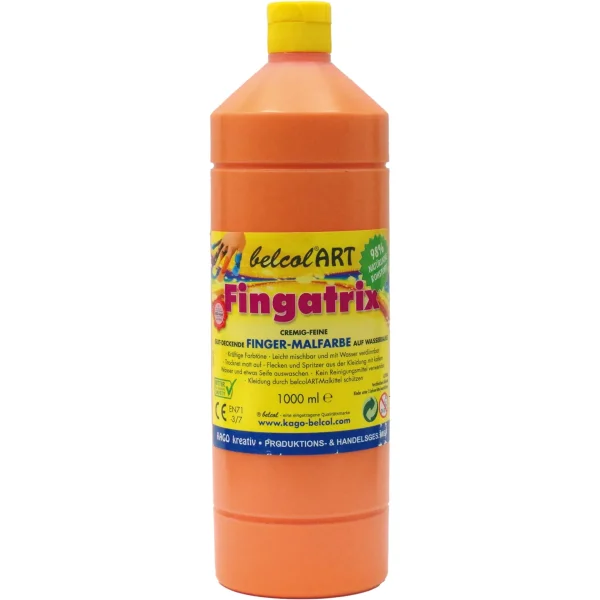 belcolART Fingatrix 1000ml orange — Eduplay jouets pédagogiques maternelle