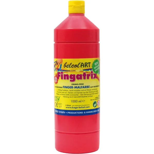 belcolART Fingatrix 1000ml rouge — Eduplay jouets pédagogiques maternelle