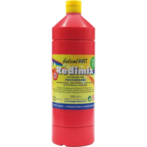 belcolART Redimix 1000ml rouge — Eduplay jouets pédagogiques maternelle