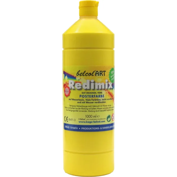 belcolART Redimix 1000ml jaune soleil — Eduplay jouets pédagogiques maternelle