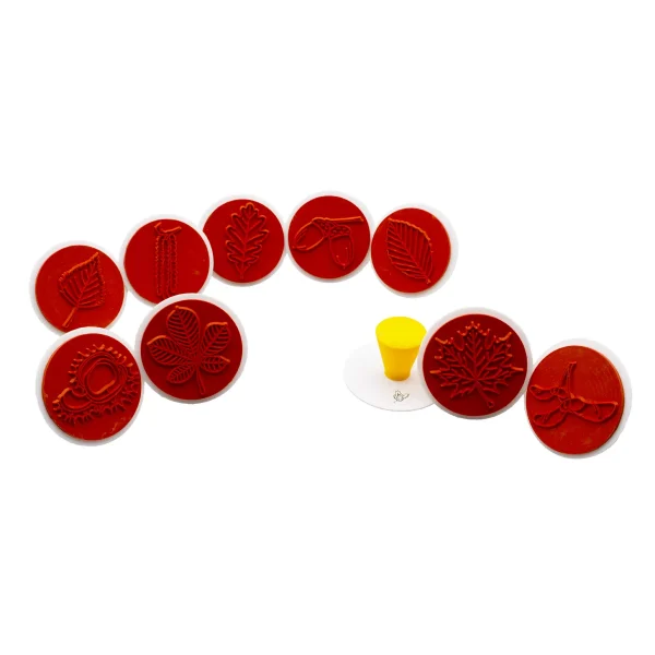 Set de 10 tampons feuilles — Eduplay jeu pédagogique Kita