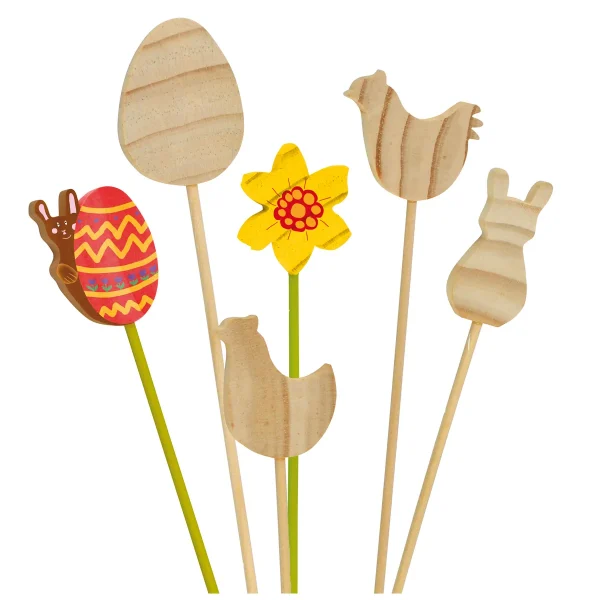 Pique-fleurs Pâques lot de 12 — Eduplay jouet pédagogique crèche