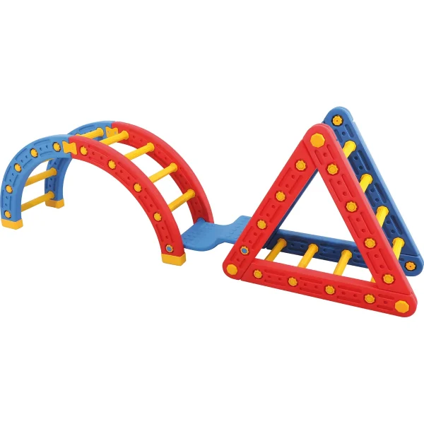 Passerelle pour roue d'équilibre et triangle d'escalade — Eduplay jouet éducatif crèche