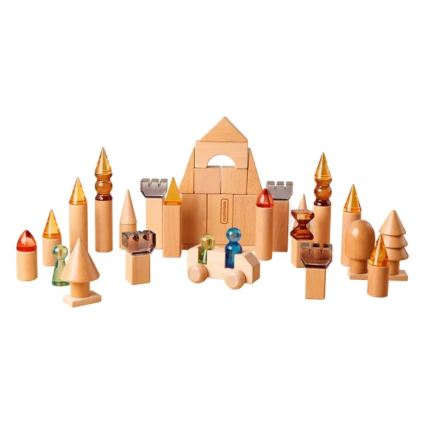 Build-My-Castle 119 pièces Acrylique transparent Bois — Kiki-Ena Matériel créatif Bois naturel