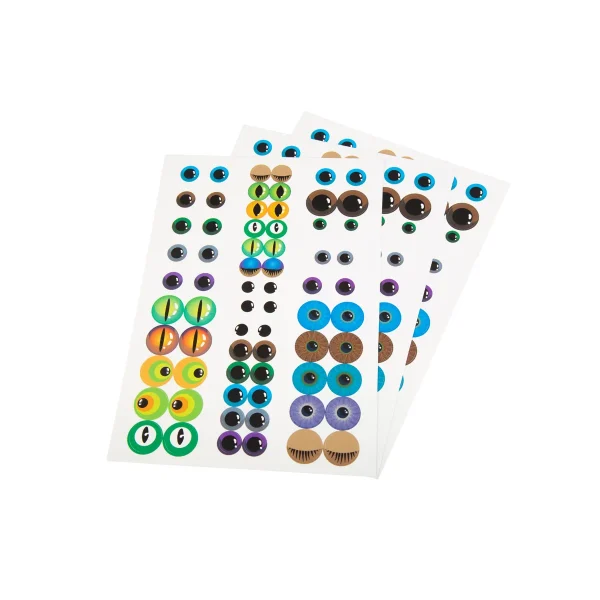 Autocollants yeux multicolores, lot de 204 — Eduplay jouet éducatif crèche